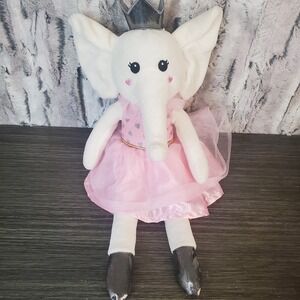 Spark Create Imagine Ballerina Elephant Queen Stuffed Plush Crinkle Toy 16"